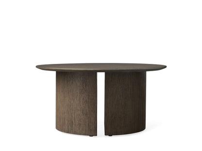 Saint Germain Round Wood Coffee Table with Dauphine Base