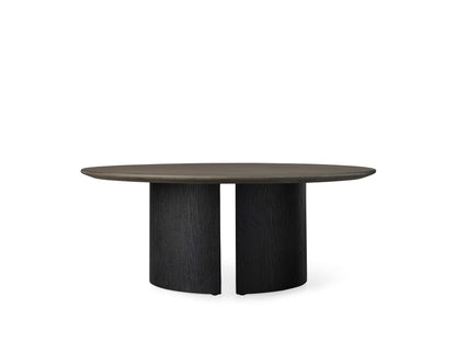 Saint Germain Round Wood Coffee Table with Dauphine Base