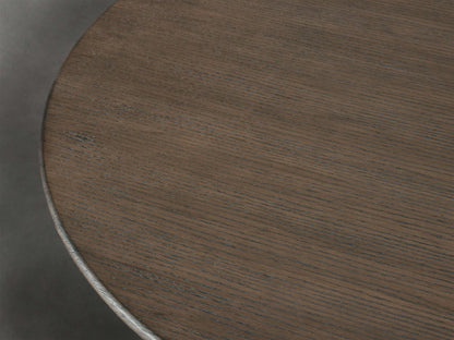 Saint Germain Round Wood Coffee Table with Rennes Base
