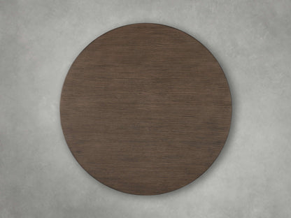 Saint Germain Round Wood Coffee Table with Rennes Base