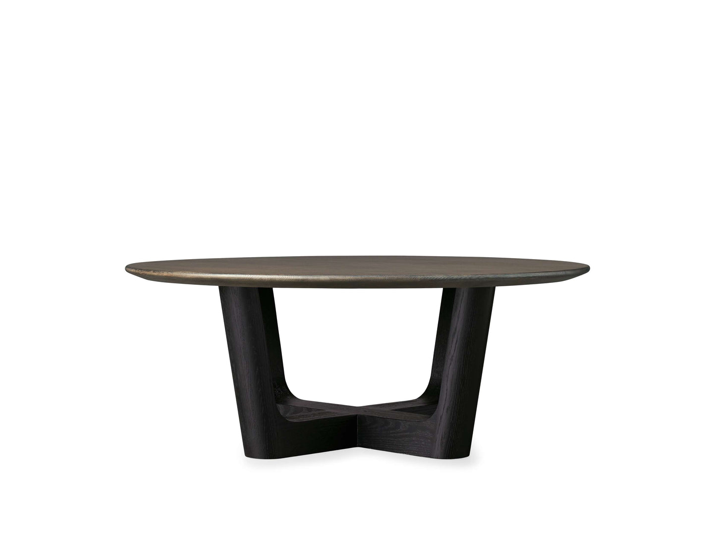 Saint Germain Round Wood Coffee Table with Rennes Base
