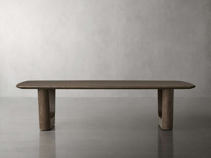 Saint Germain 72" Wood Coffee Table with Rennes Base