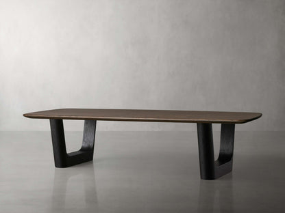 Saint Germain 72" Wood Coffee Table with Rennes Base