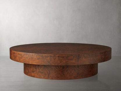 Cinzia Burl Round Coffee Table