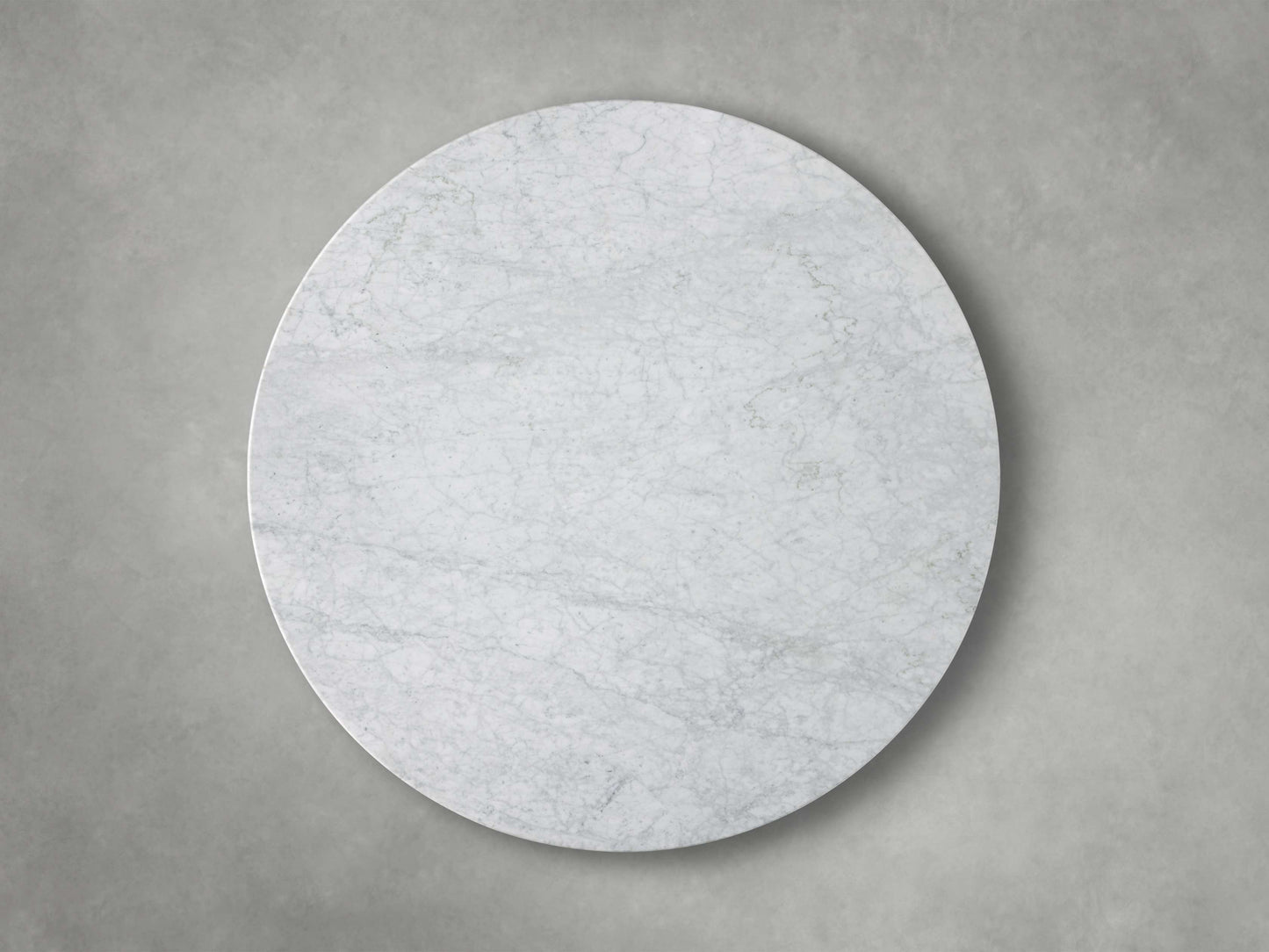 Saint Germain Round Stone Top Coffee Table with Wood Clement Base