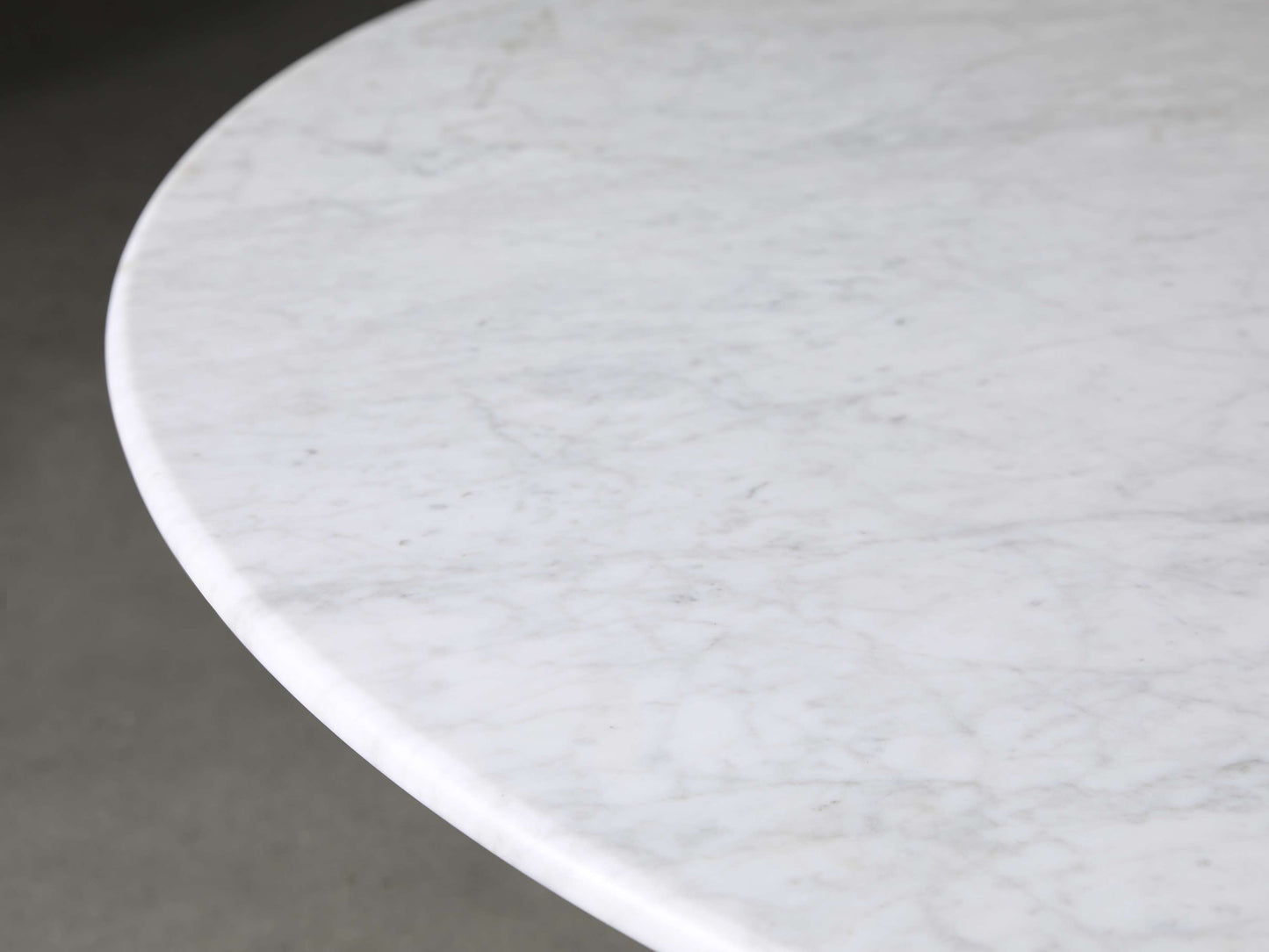 Saint Germain Round Stone Top Coffee Table with Wood Clement Base