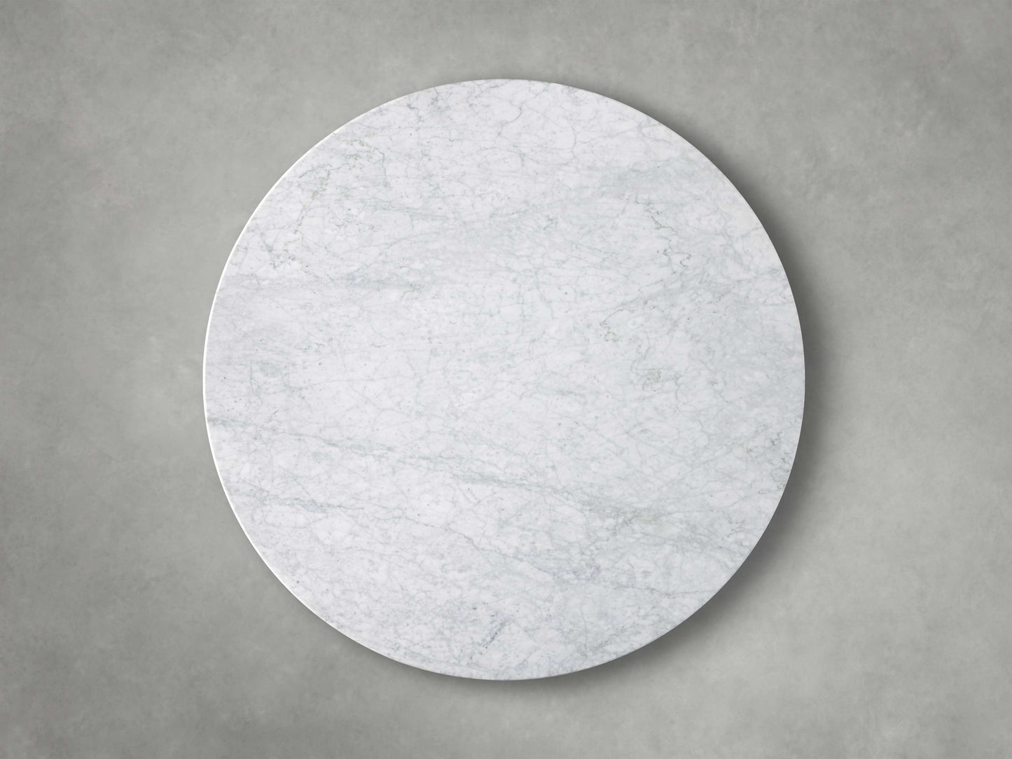 Saint Germain Round Stone Top Coffee Table with Wood Clement Base