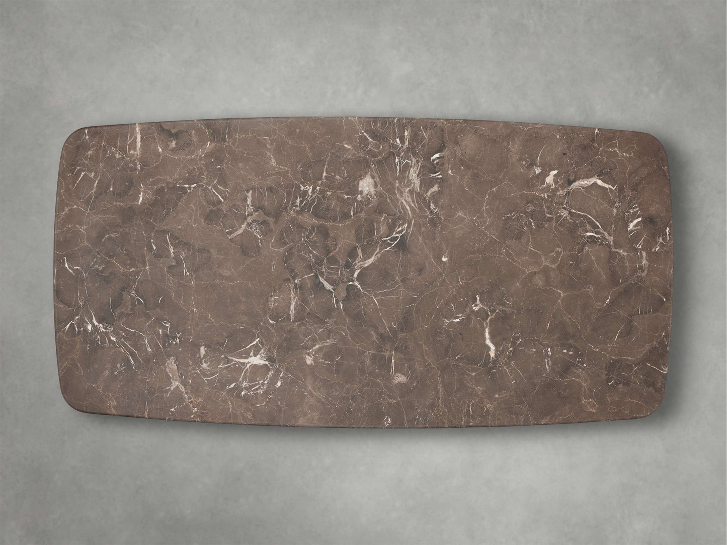 Saint Germain Stone Top Coffee Table with Wood Clement Base