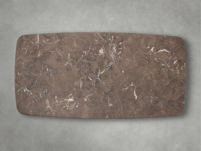 Saint Germain Stone Top Coffee Table with Wood Clement Base