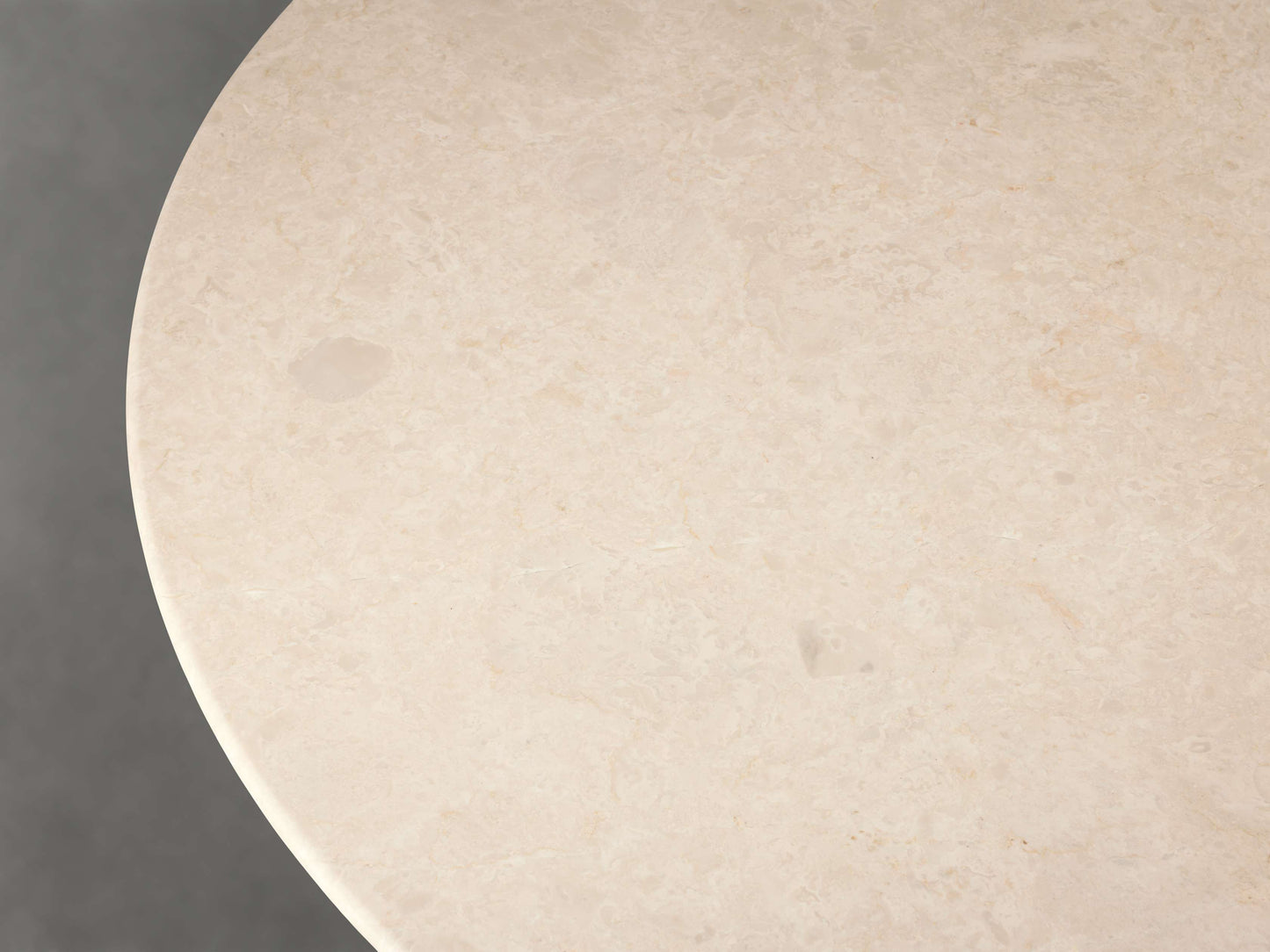 Saint Germain Round Stone Coffee Table with Rennes Base