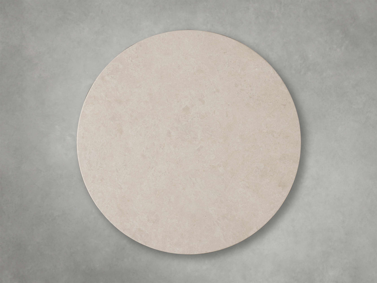 Saint Germain Round Coffee Table with Metal Dauphine Base