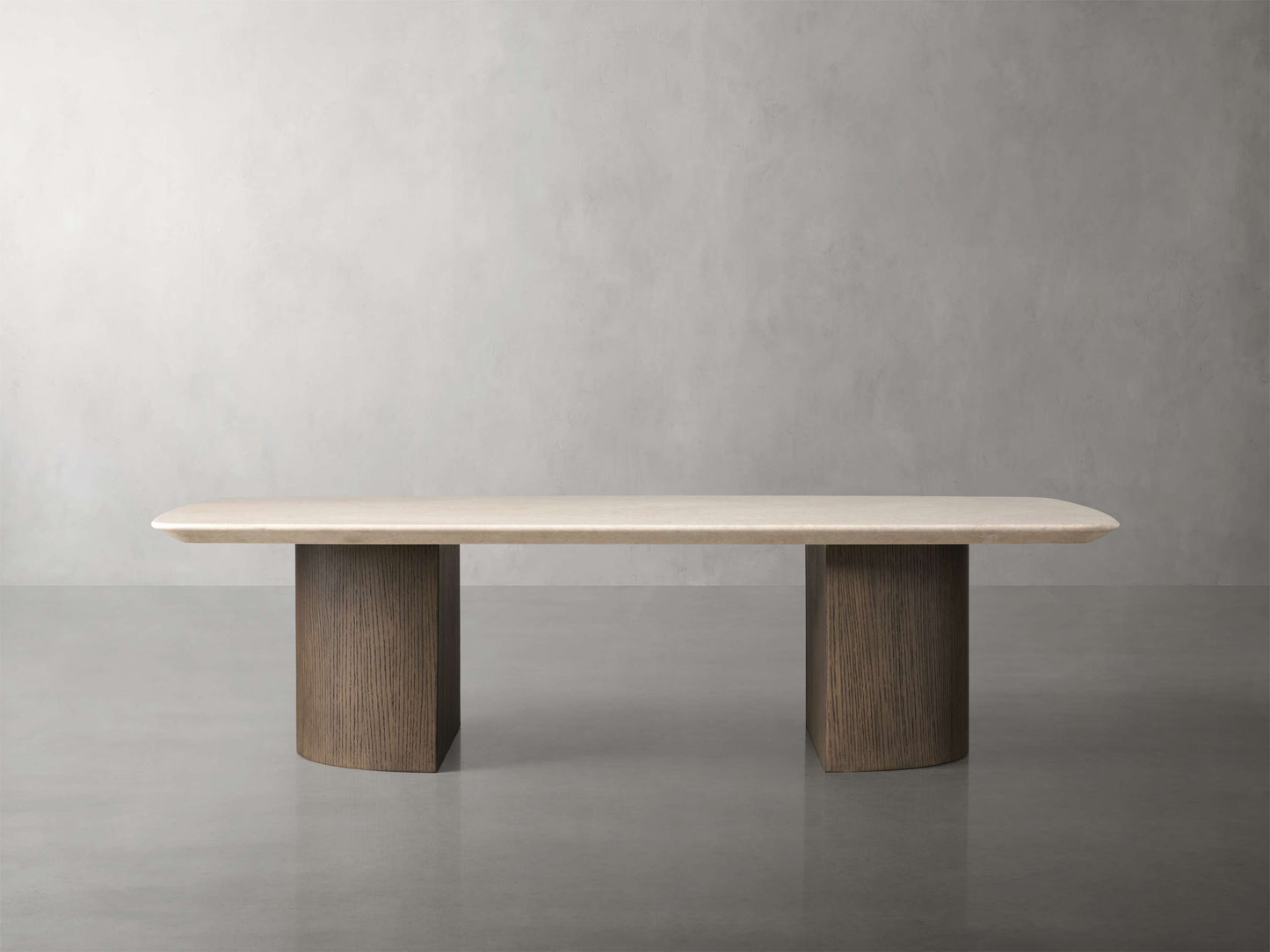 Saint Germain Stone Coffee Table with Dauphine Base