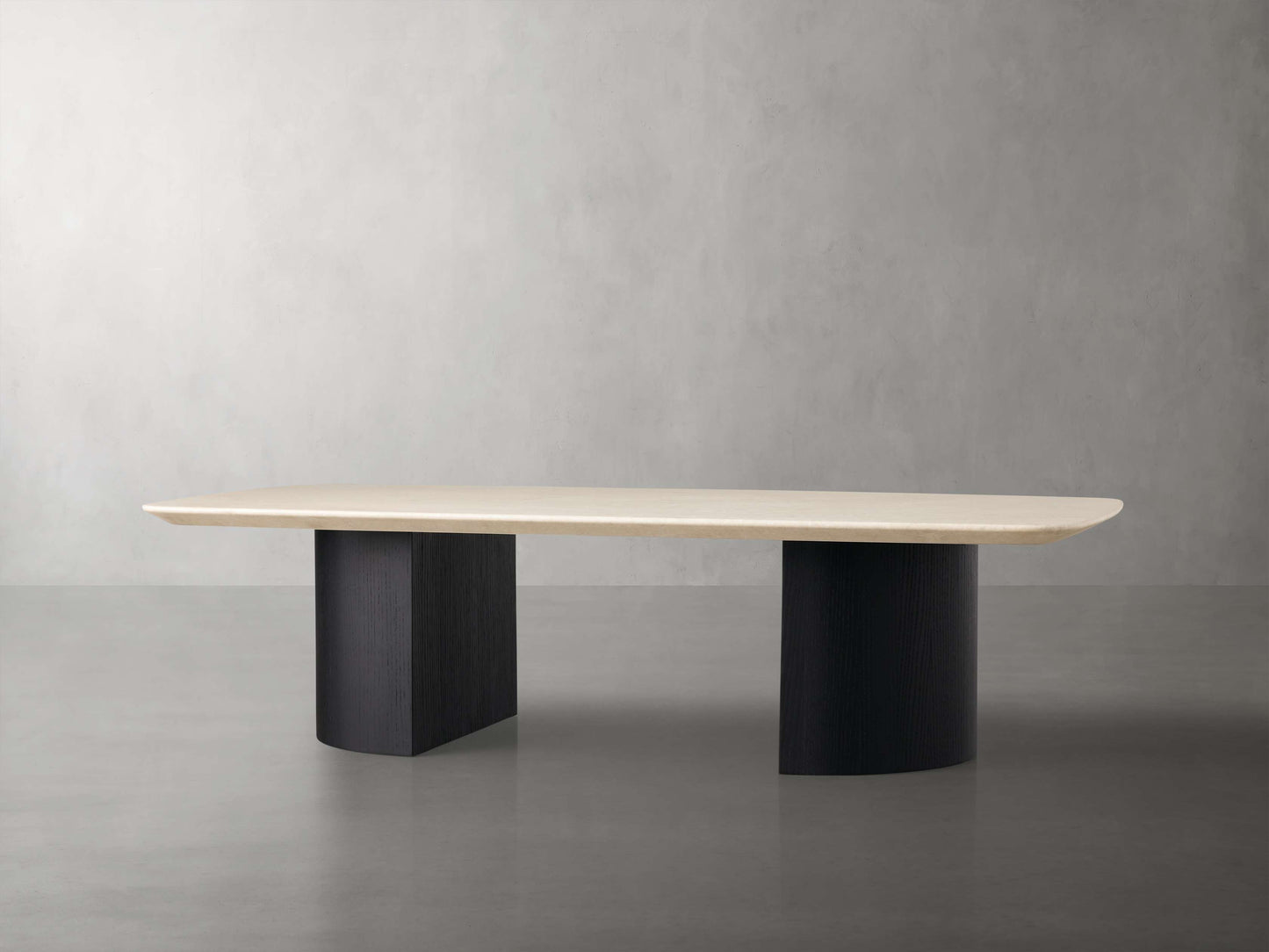 Saint Germain Stone Coffee Table with Dauphine Base