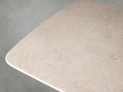 Saint Germain Stone Coffee Table with Dauphine Base