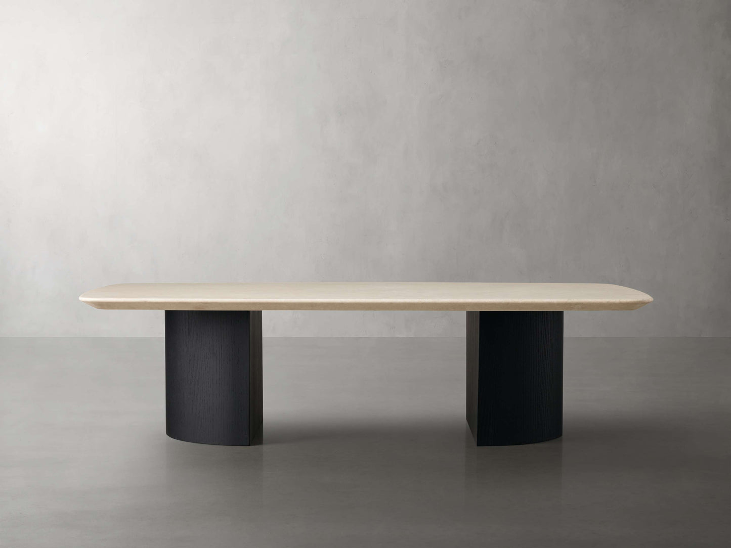 Saint Germain Stone Coffee Table with Dauphine Base