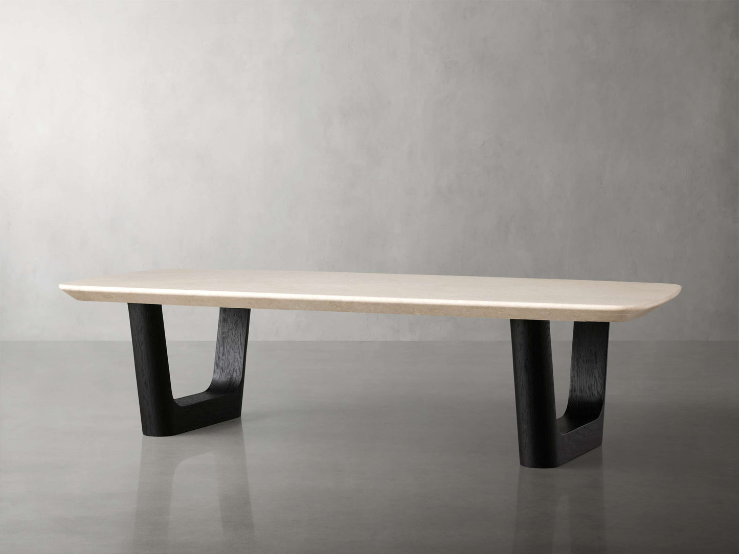 Saint Germain Stone Coffee Table with Rennes Base