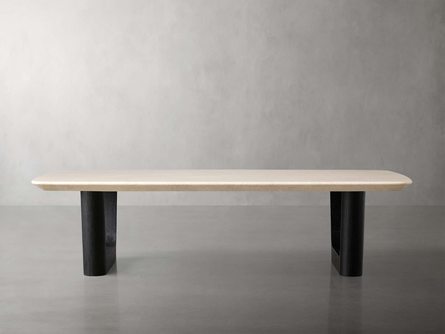 Saint Germain Stone Coffee Table with Rennes Base