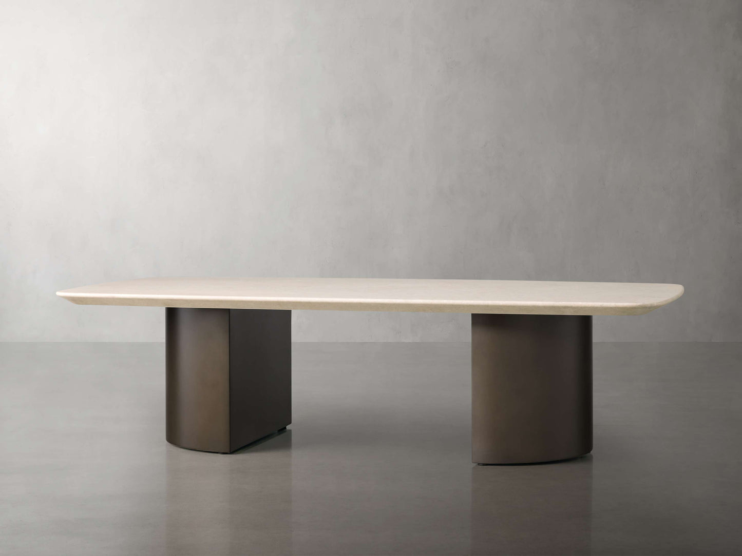 Saint Germain Coffee Table with Metal Dauphine Base