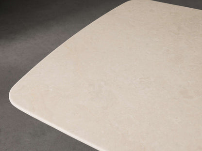 Saint Germain Coffee Table with Metal Dauphine Base