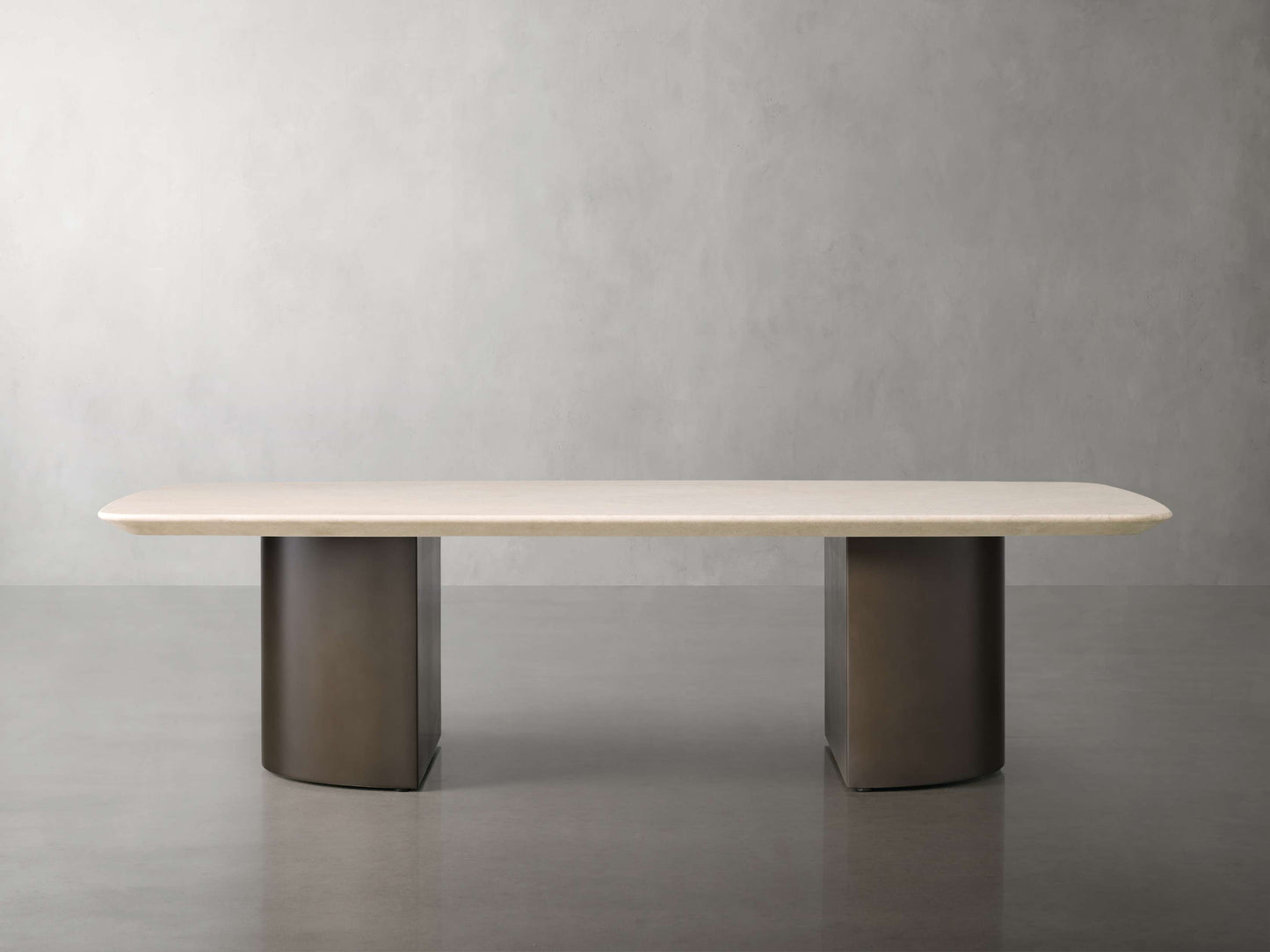 Saint Germain Coffee Table with Metal Dauphine Base