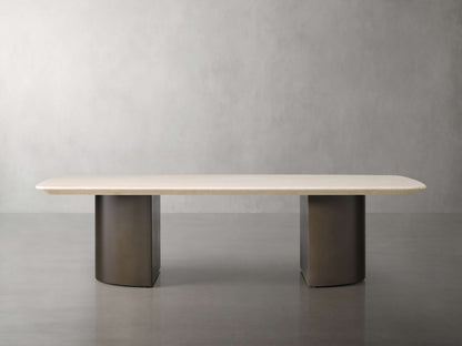 Saint Germain Coffee Table with Metal Dauphine Base