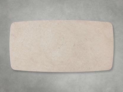 Saint Germain Stone Coffee Table with Dauphine Base