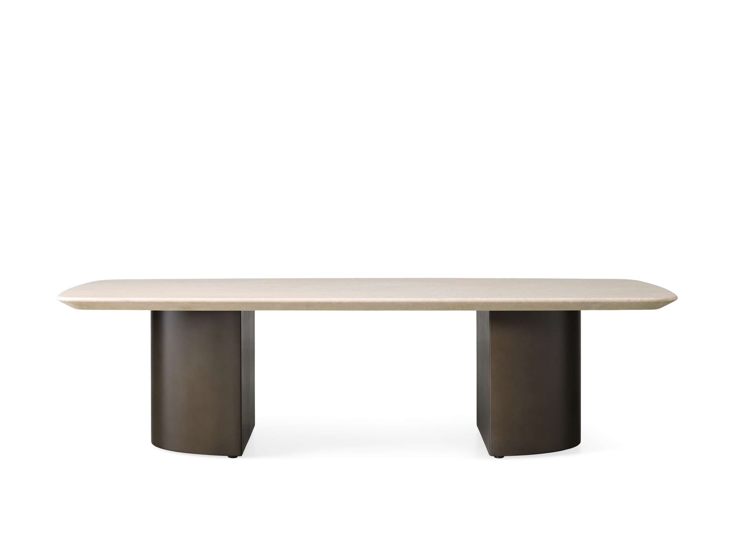 Saint Germain Coffee Table with Metal Dauphine Base