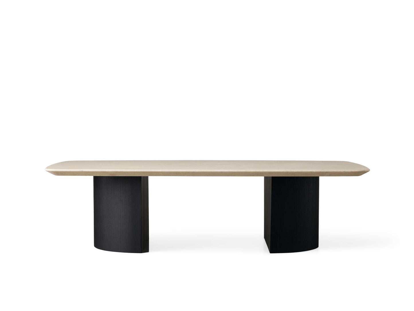 Saint Germain Stone Coffee Table with Dauphine Base