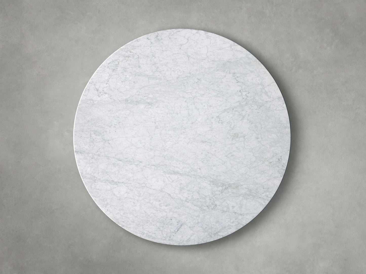 Saint Germain Round Stone Coffee Table with Dauphine Base