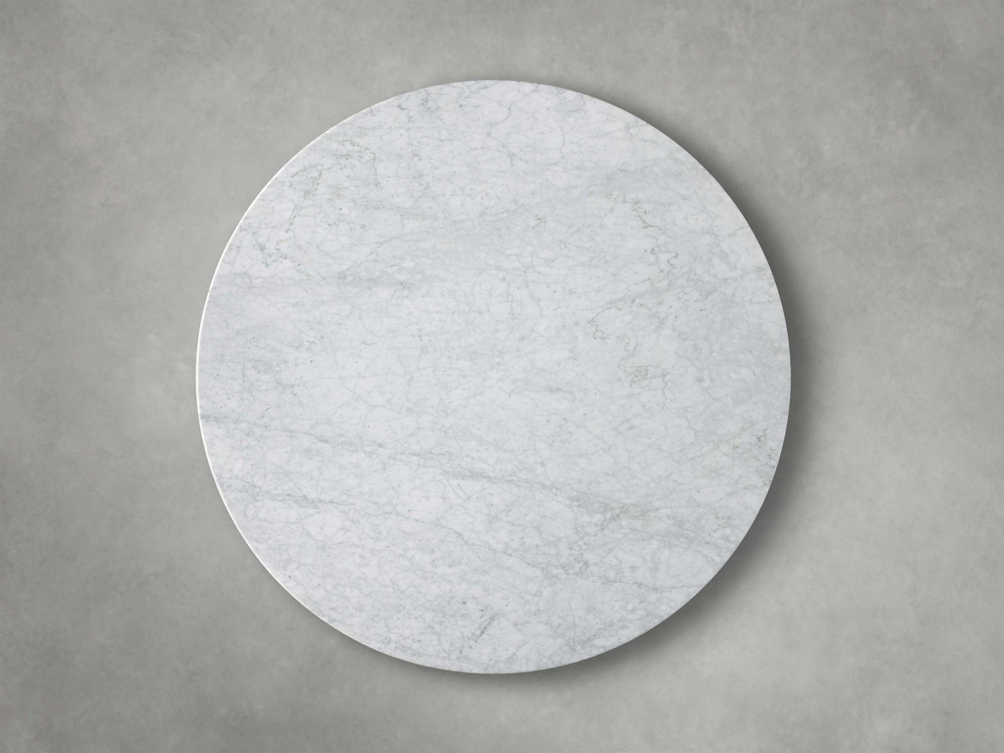 Saint Germain Round Stone Coffee Table with Dauphine Base