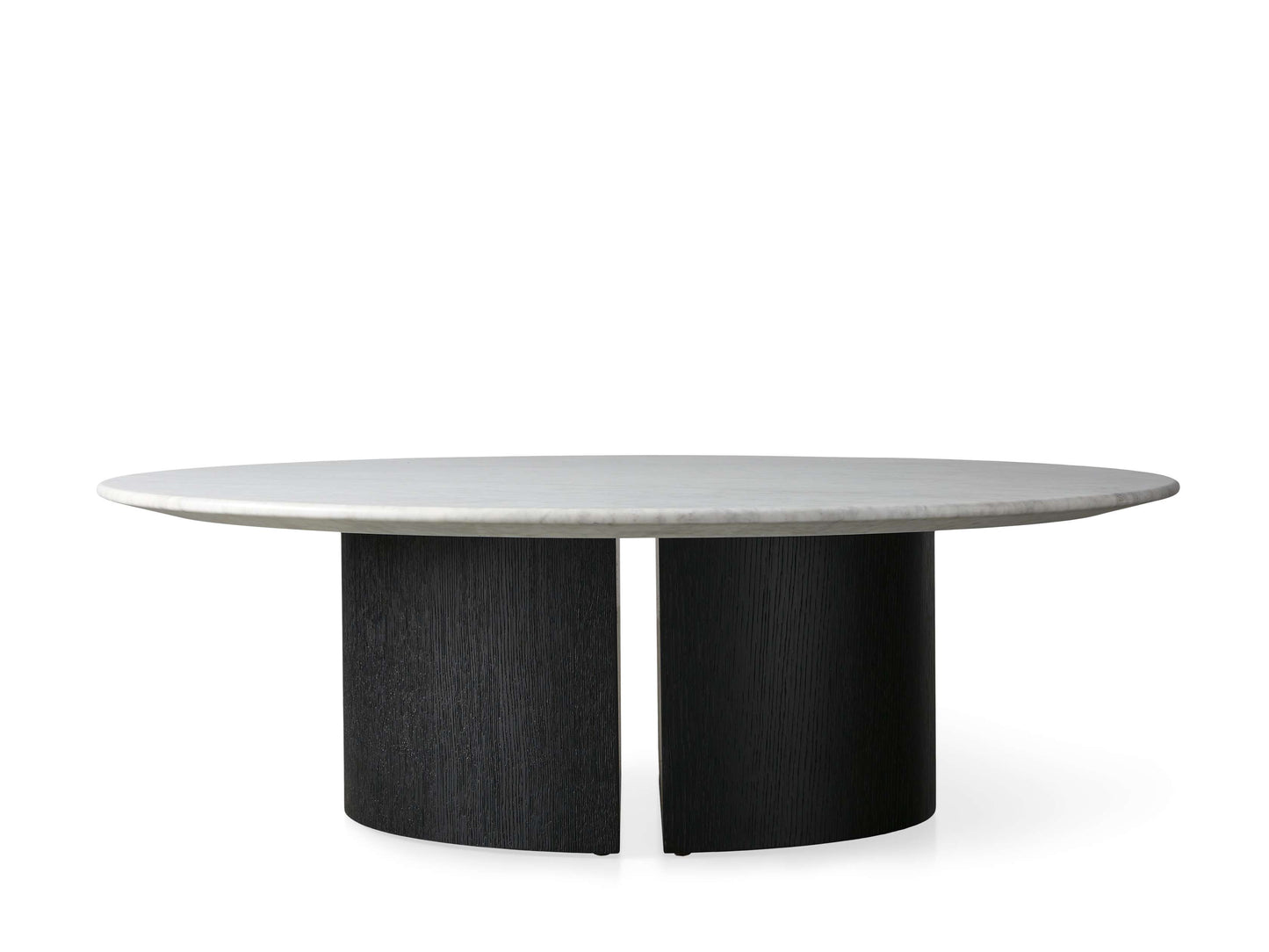 Saint Germain Round Stone Coffee Table with Dauphine Base