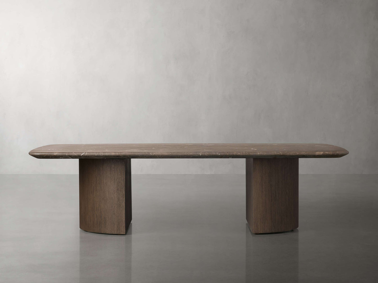 Saint Germain Stone Coffee Table with Dauphine Base