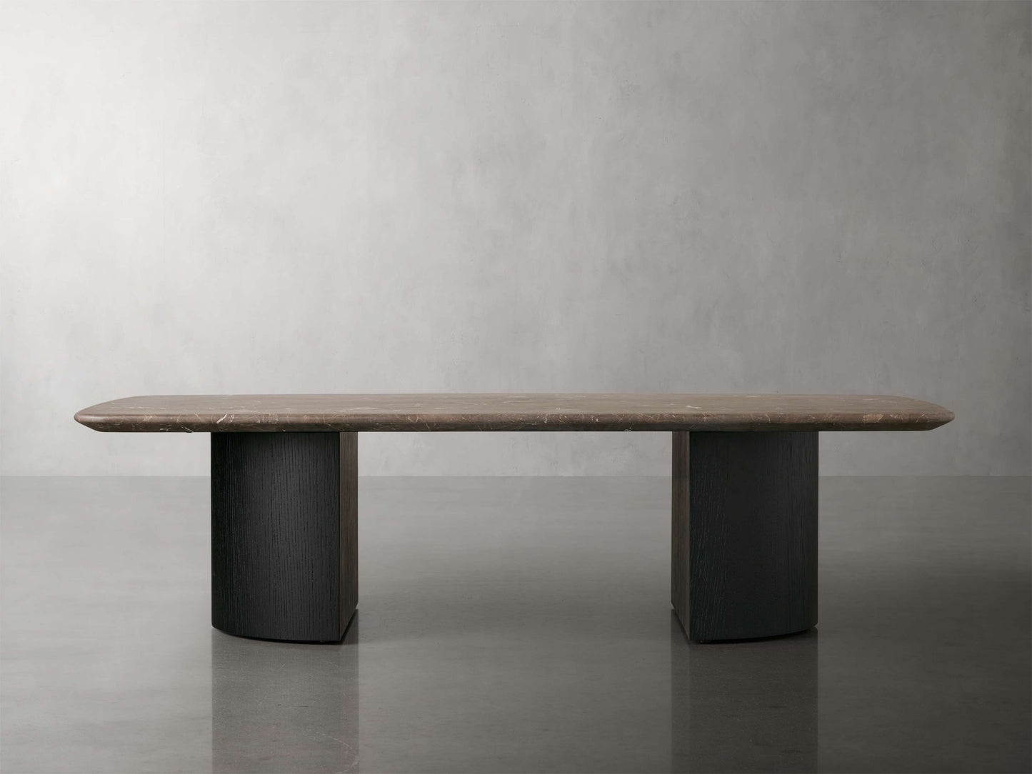 Saint Germain Stone Coffee Table with Dauphine Base