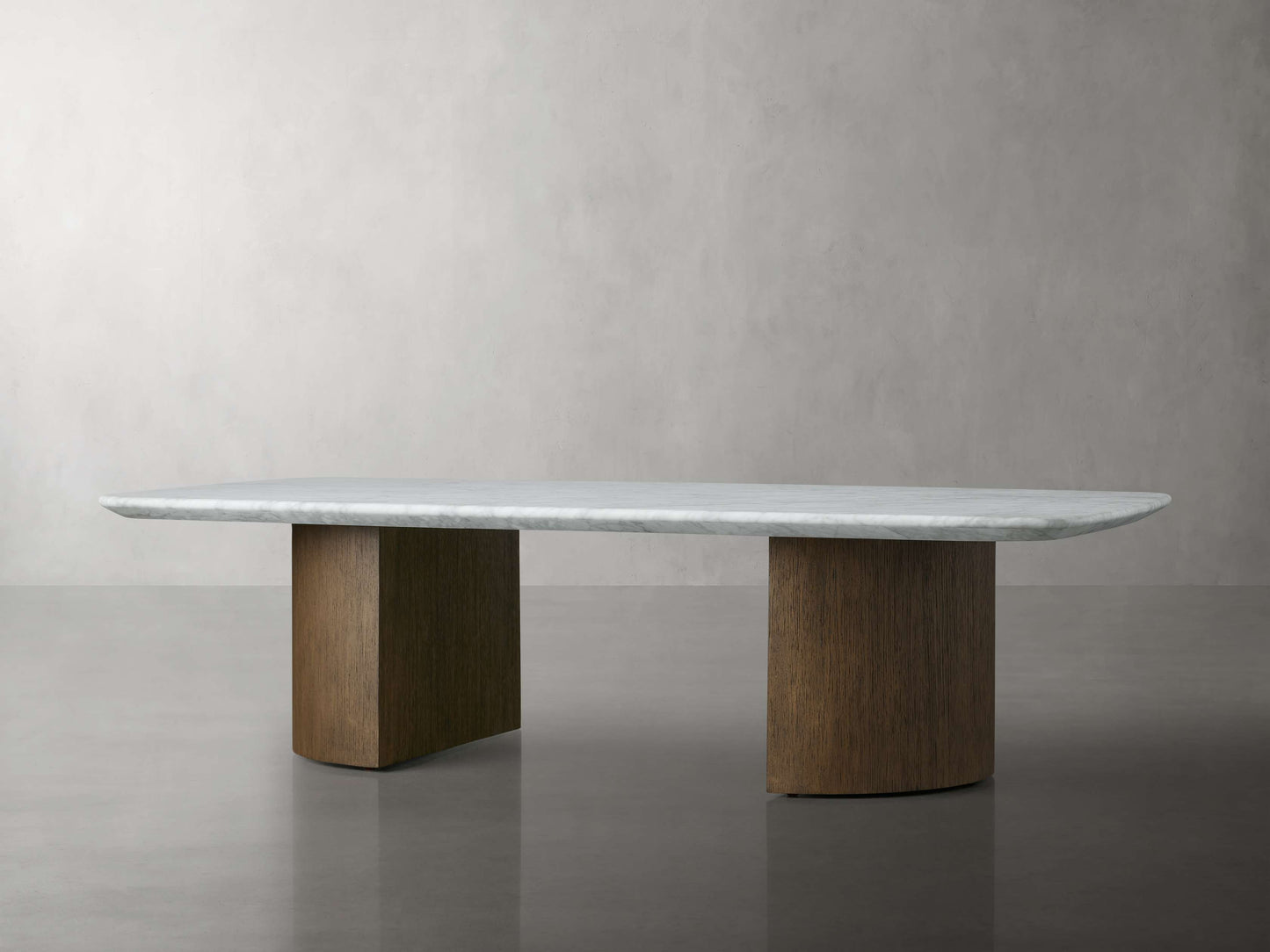 Saint Germain Stone Coffee Table with Dauphine Base