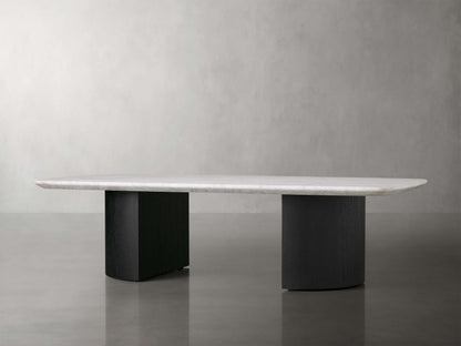 Saint Germain Stone Coffee Table with Dauphine Base