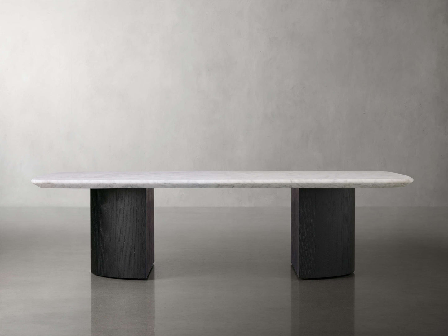 Saint Germain 72" Stone Coffee Table with Dauphine Base and Carrara Top