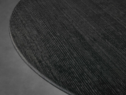 Saint Germain Round Wood Coffee Table with Dauphine Base