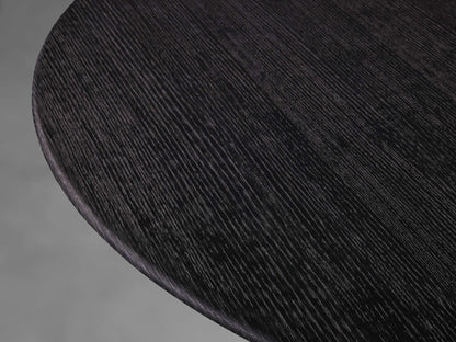 Saint Germain Round Wood Coffee Table with Dauphine Base