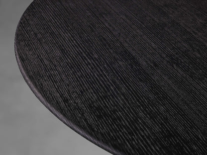 Saint Germain Round Wood Coffee Table with Rennes Base