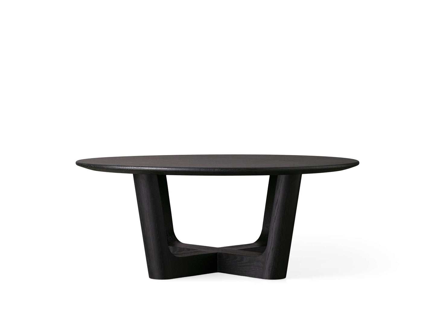 Saint Germain Round Wood Coffee Table with Rennes Base