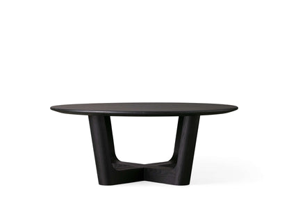 Saint Germain Round Wood Coffee Table with Rennes Base