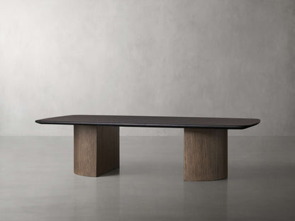 Saint Germain 72" Wood Coffee Table with Dauphine Base