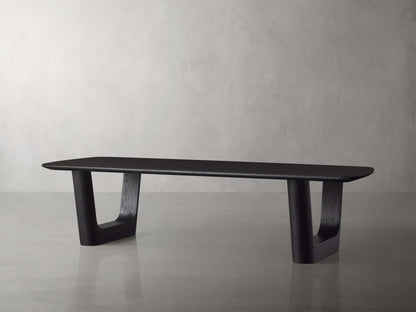 Saint Germain Wood Coffee Table with Rennes Base