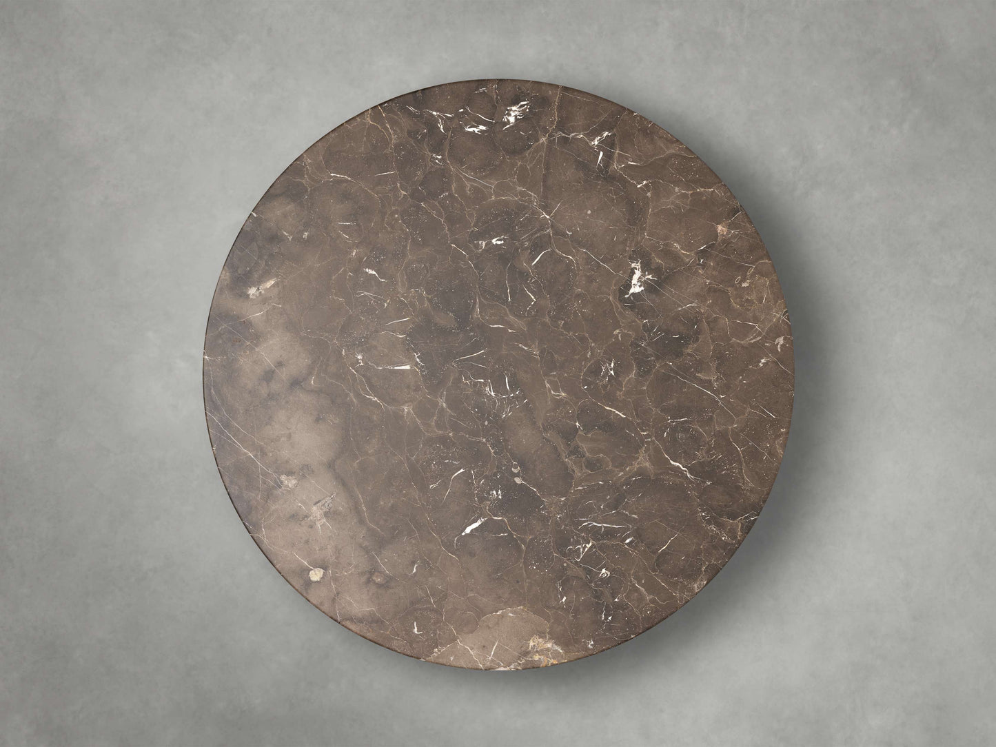 Saint Germain Round Coffee Table with Metal Dauphine Base