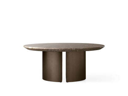 Saint Germain Round Coffee Table with Metal Dauphine Base