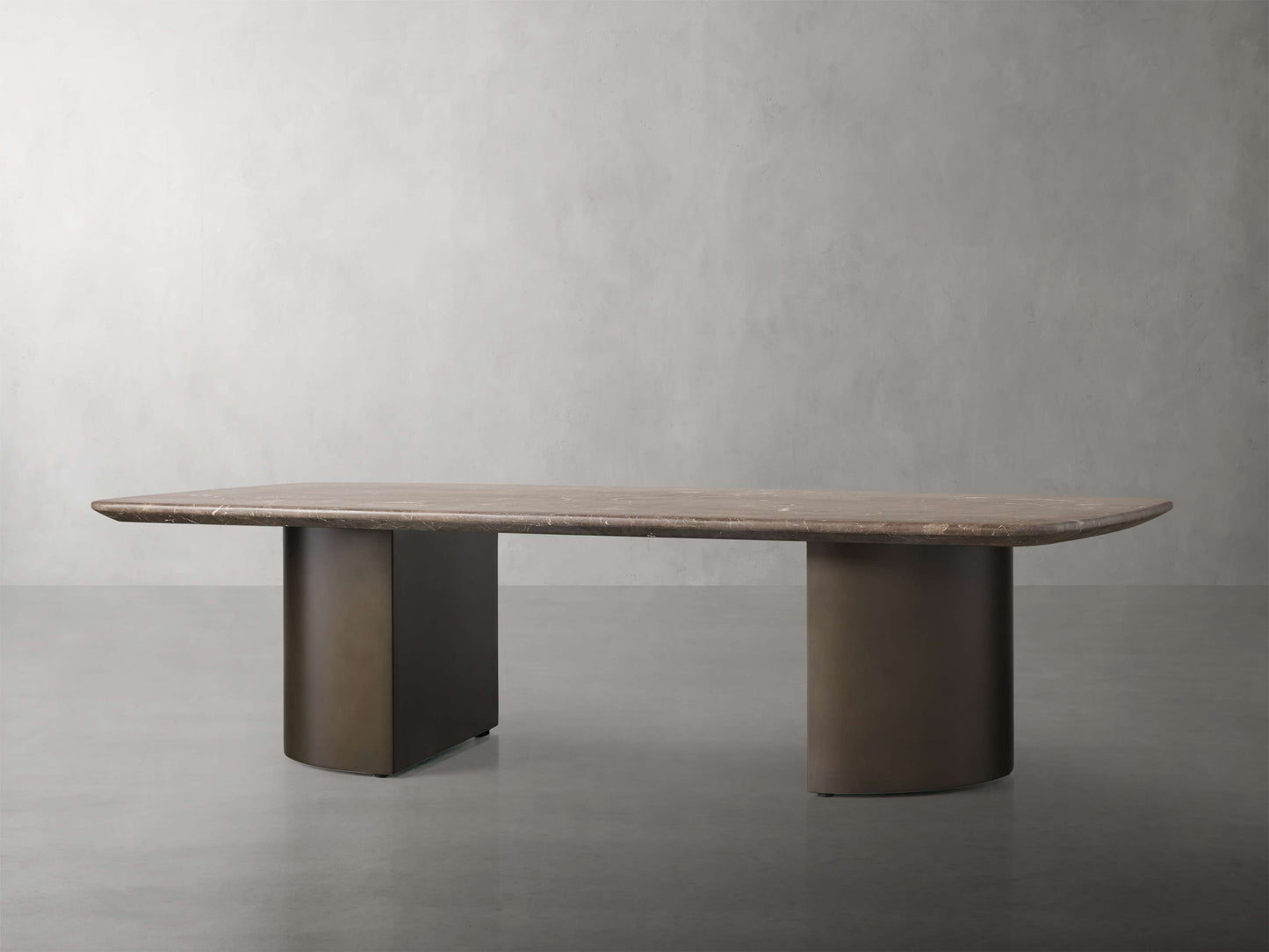 Saint Germain Coffee Table with Metal Dauphine Base