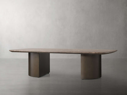 Saint Germain Coffee Table with Metal Dauphine Base