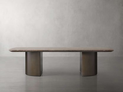 Saint Germain Coffee Table with Metal Dauphine Base