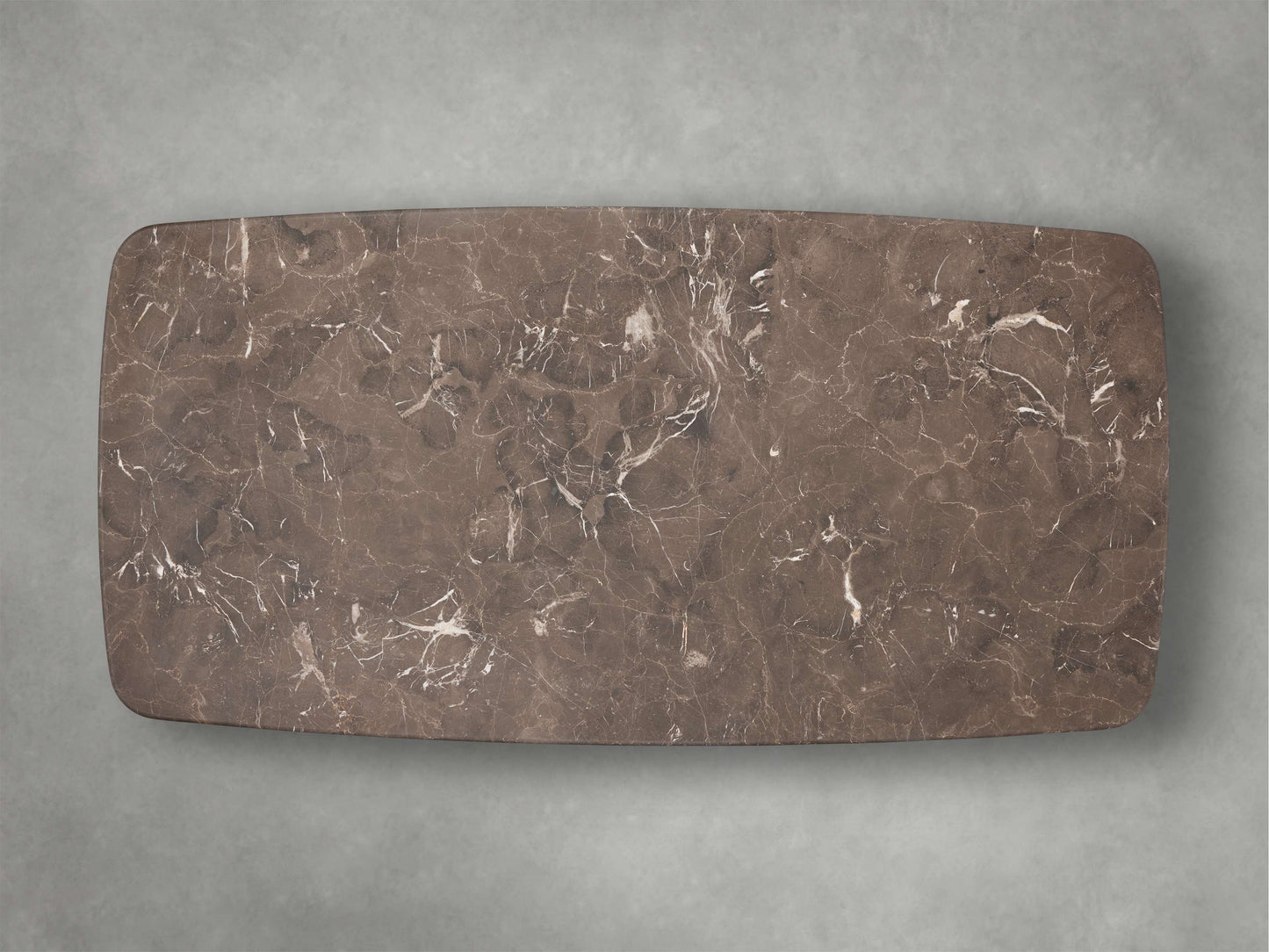 Saint Germain Coffee Table with Metal Dauphine Base