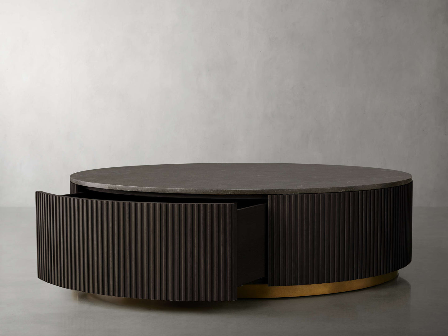 Finnley Round Storage Coffee Table